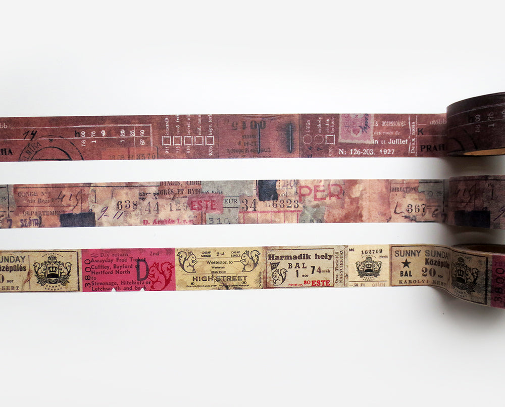 Sunny Sunday Washi Tape: Vintage Collage