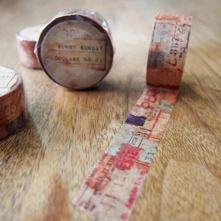Sunny Sunday Washi Tape: Collage