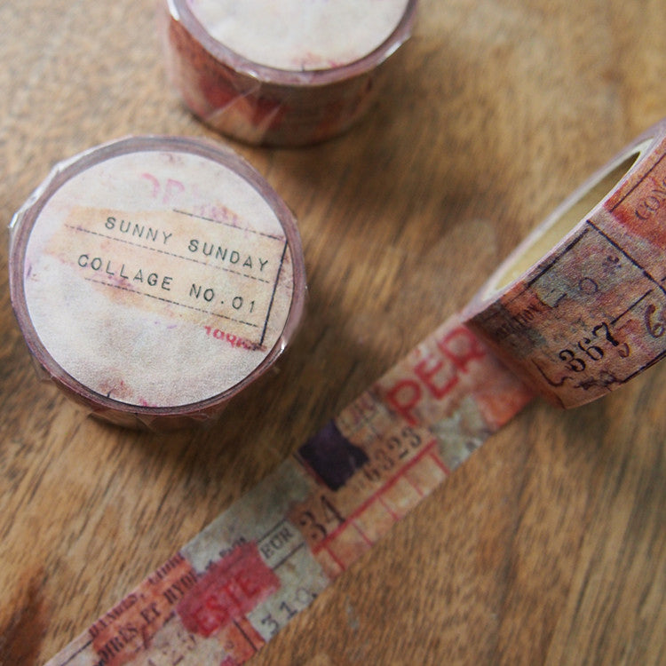 Sunny Sunday Washi Tape: Collage