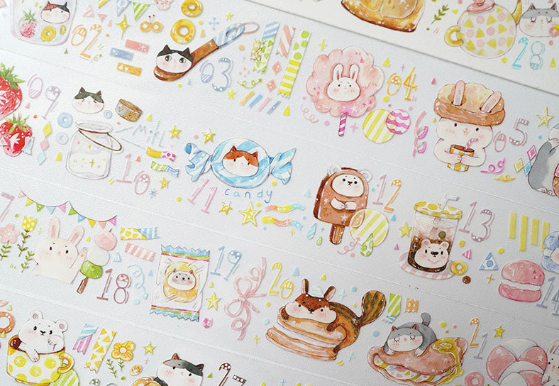 Tang Yuan Masking Tape: Sweetie Calendar