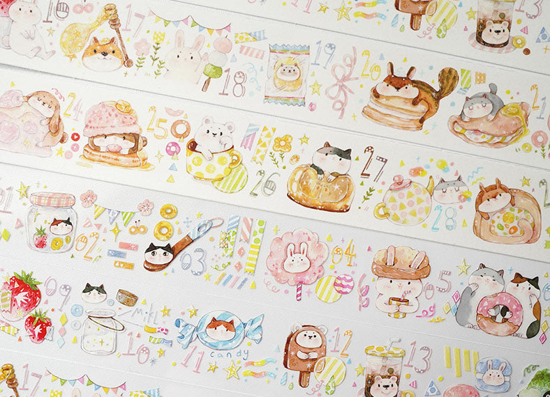 Tang Yuan Masking Tape: Sweetie Calendar