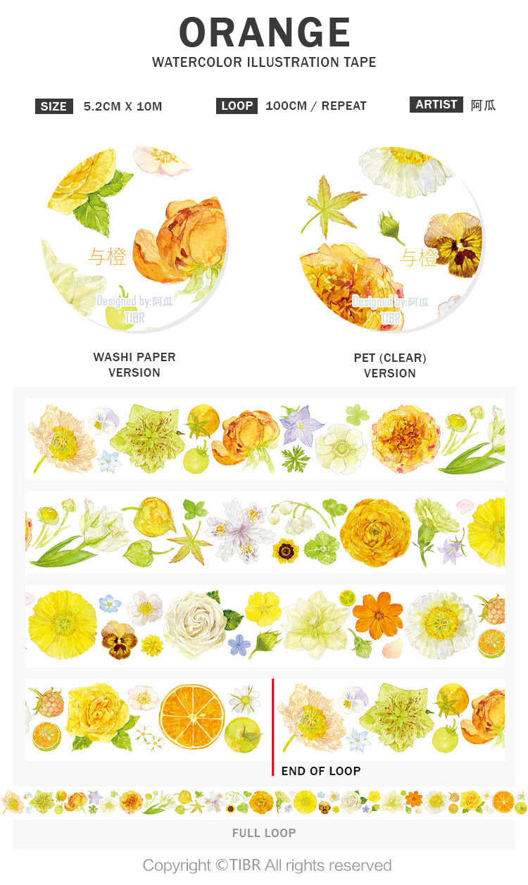 TIBR Masking Tape: Orange