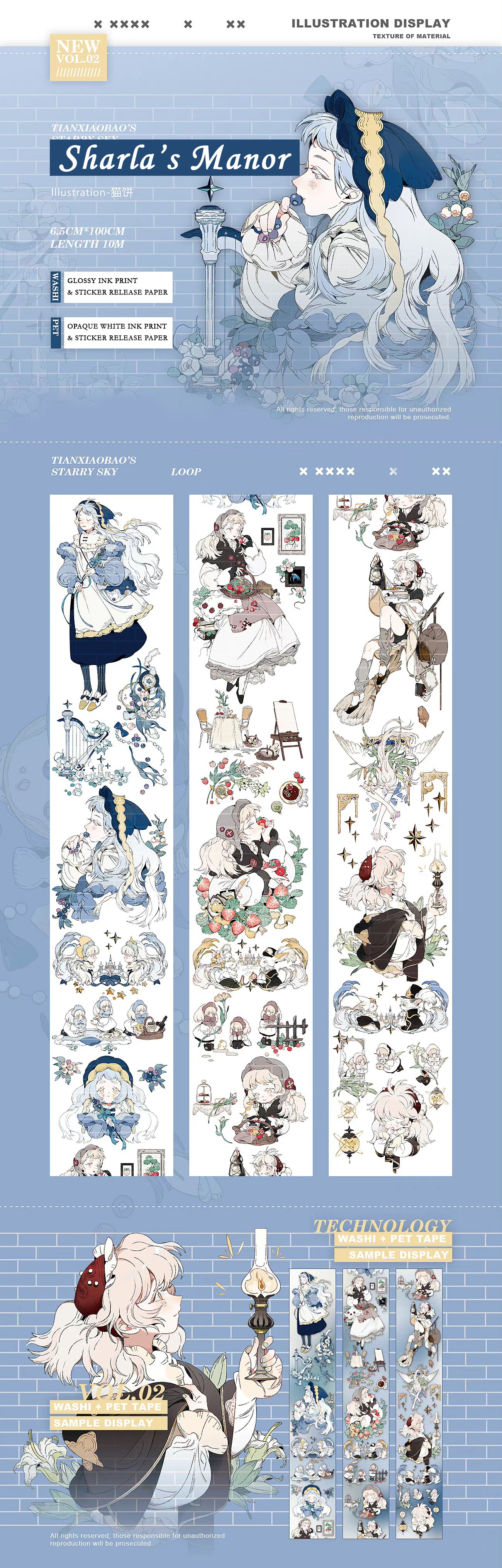 Tianxiaobao's Starry Sky: Sharla's Manor Masking Tape