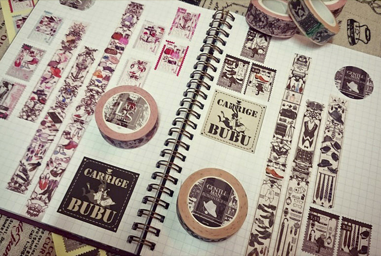 Tachibanakai Washi Tape: Lady and Gentleman