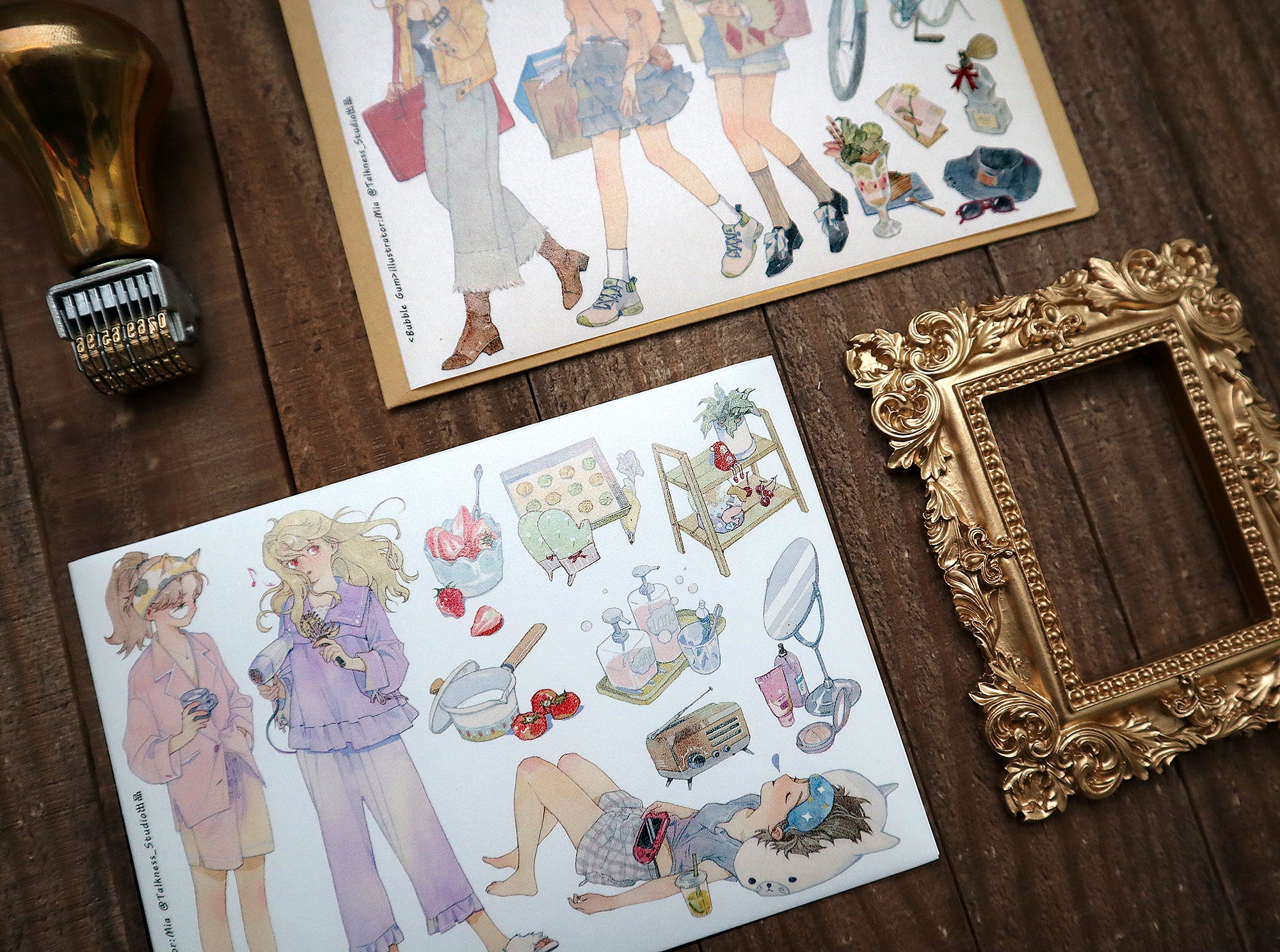 Talkness Studio Sticker Sheet: Bubble Gum