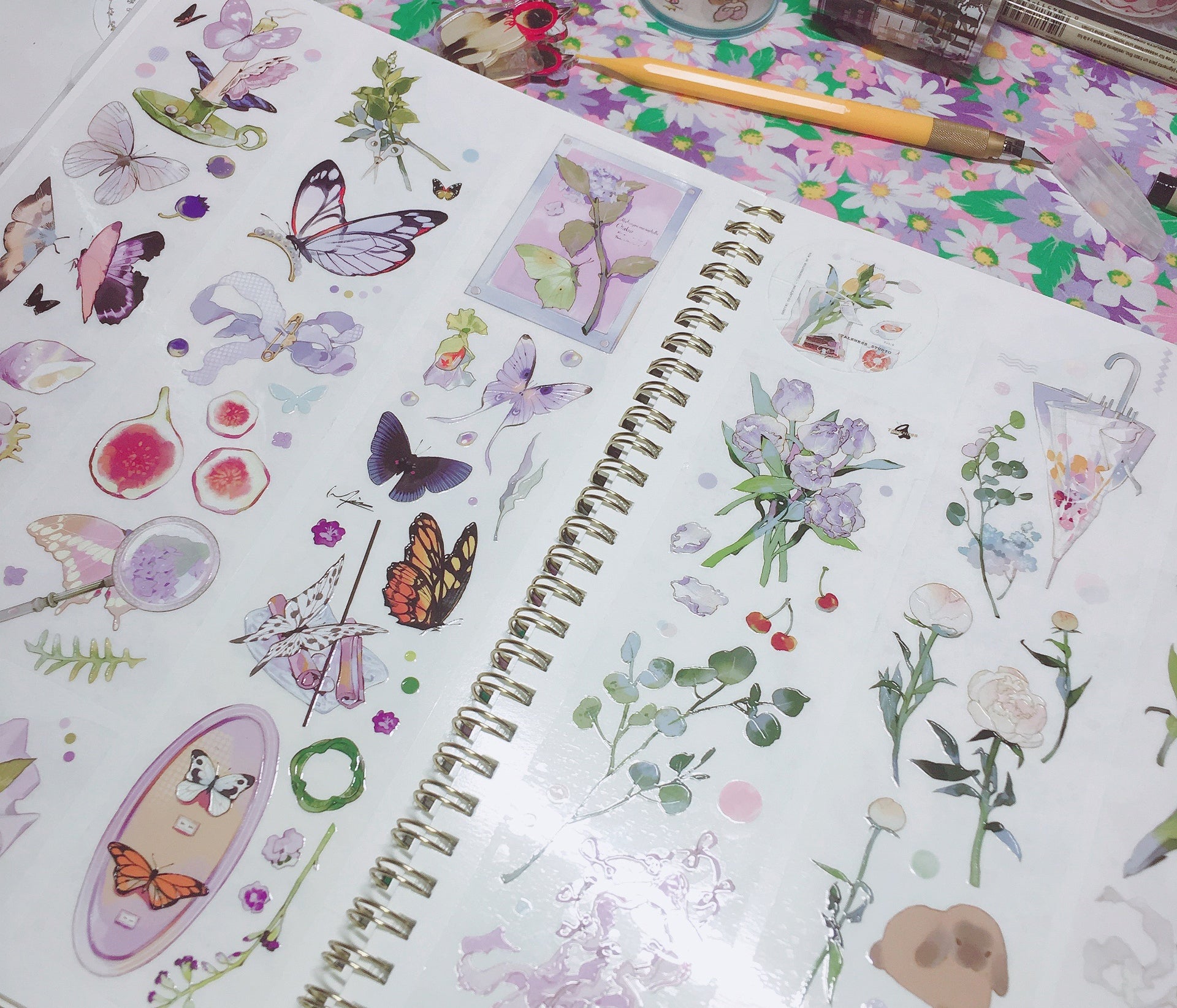 Talkness Studio Masking Tape: Flowers and Wings