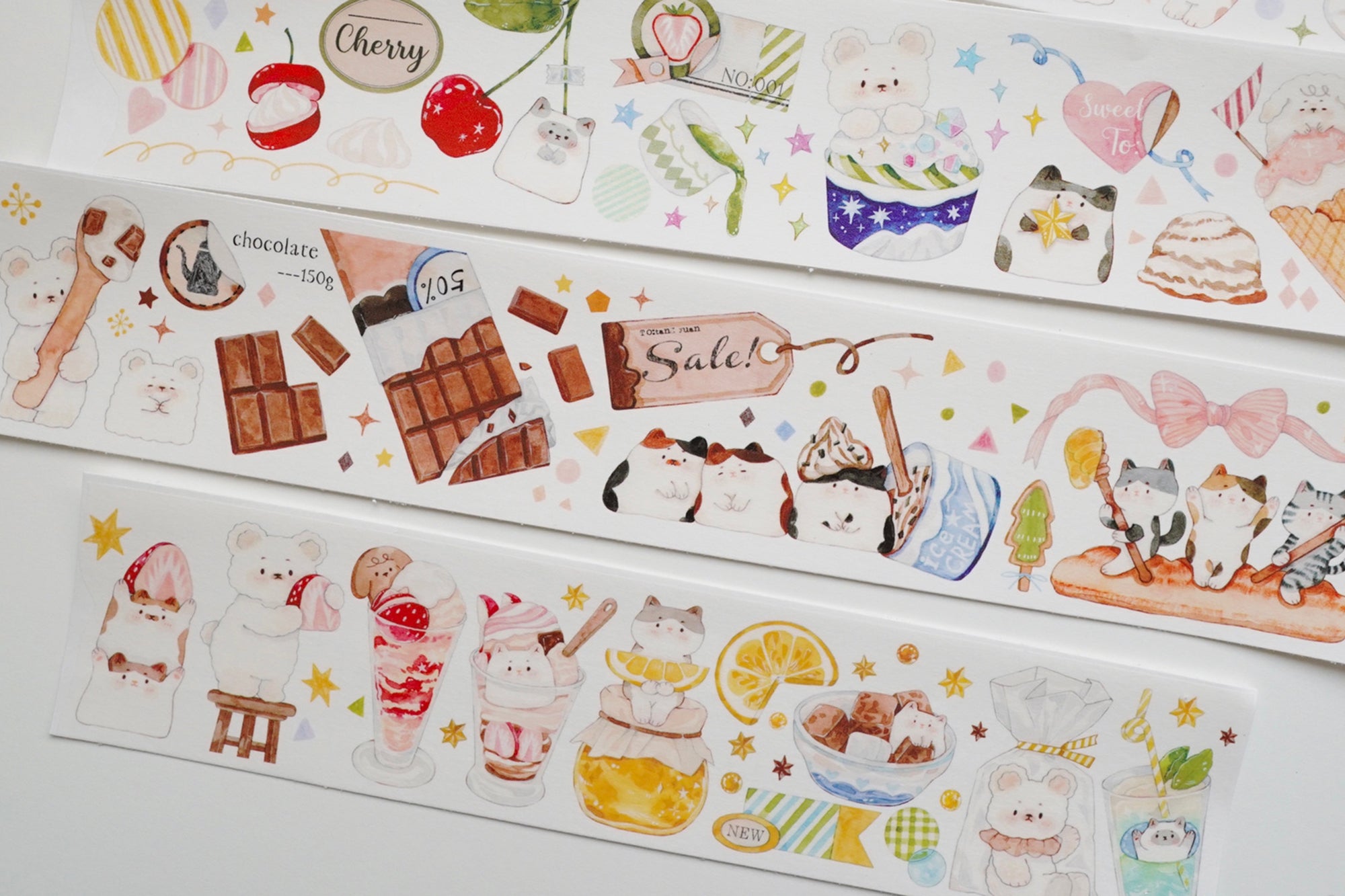Tang Yuan Masking Tape: Bear's Dessert Shop