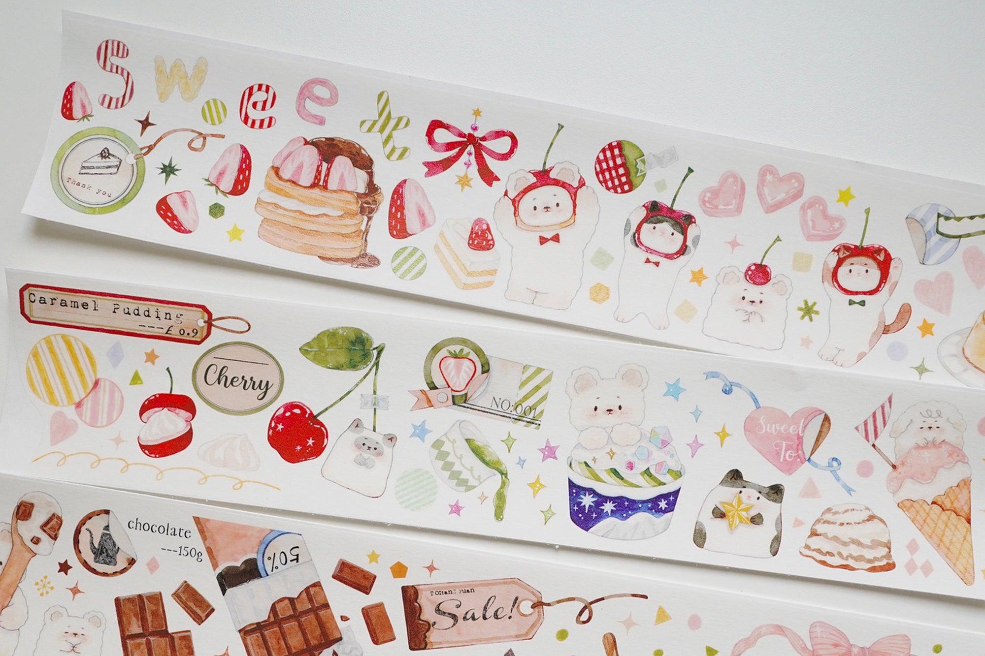 Tang Yuan Masking Tape: Bear's Dessert Shop