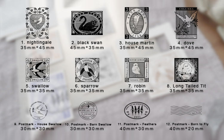 JoyYou Rubber Stamp: The Birds Stories