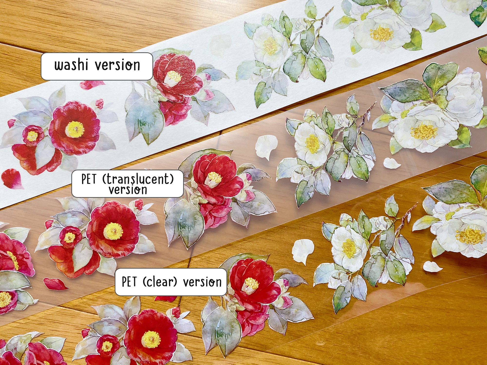 TIBR Washi Tape: Camellia