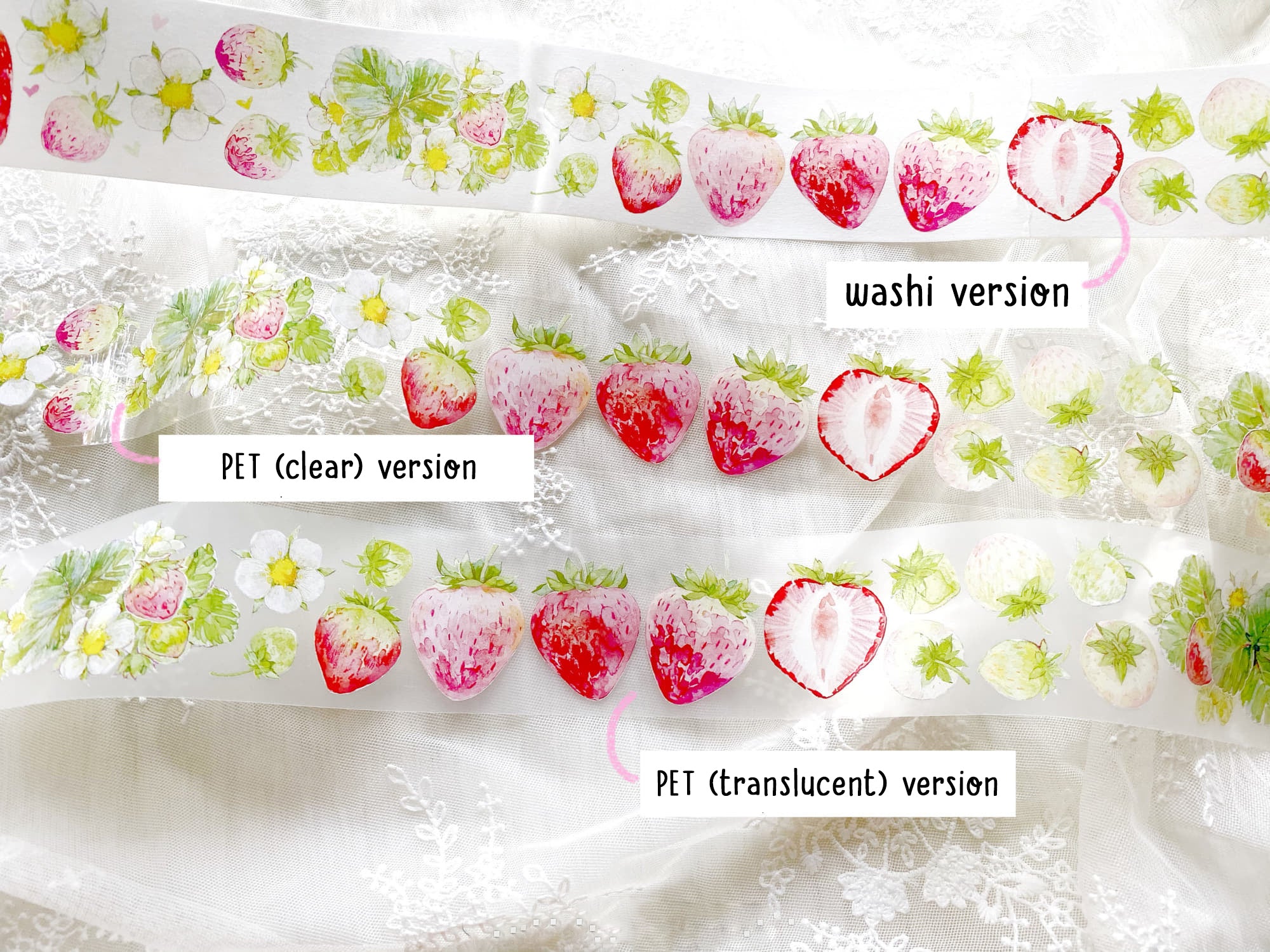TIBR Washi Tape: Strawberry