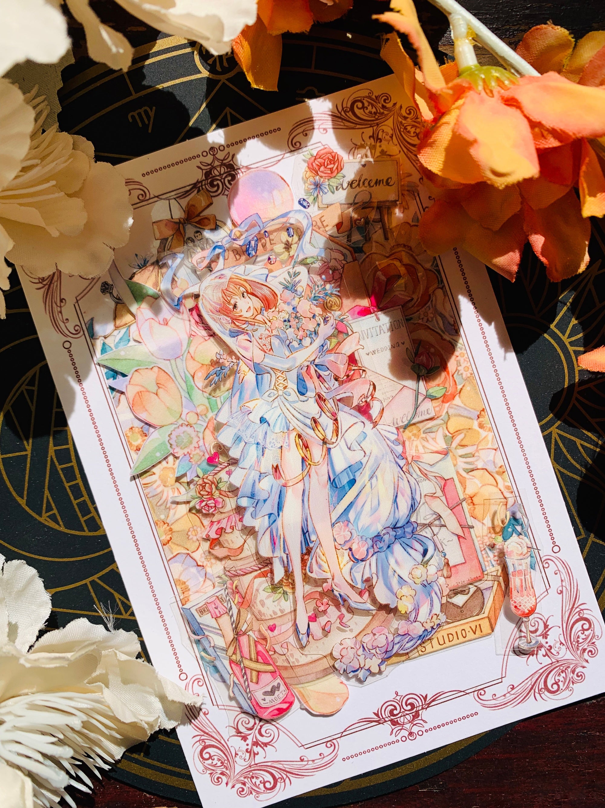 Tournesol Studio Masking Tape: Flower Bride