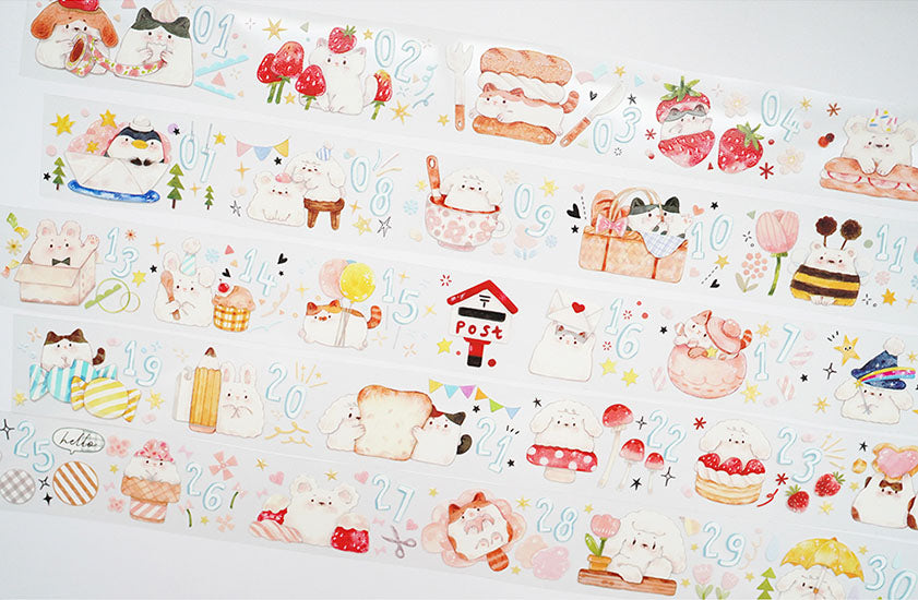 Tang Yuan Masking Tape: Tuan Tuan Date