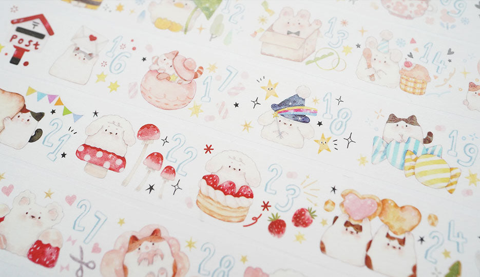 Tang Yuan Masking Tape: Tuan Tuan Date