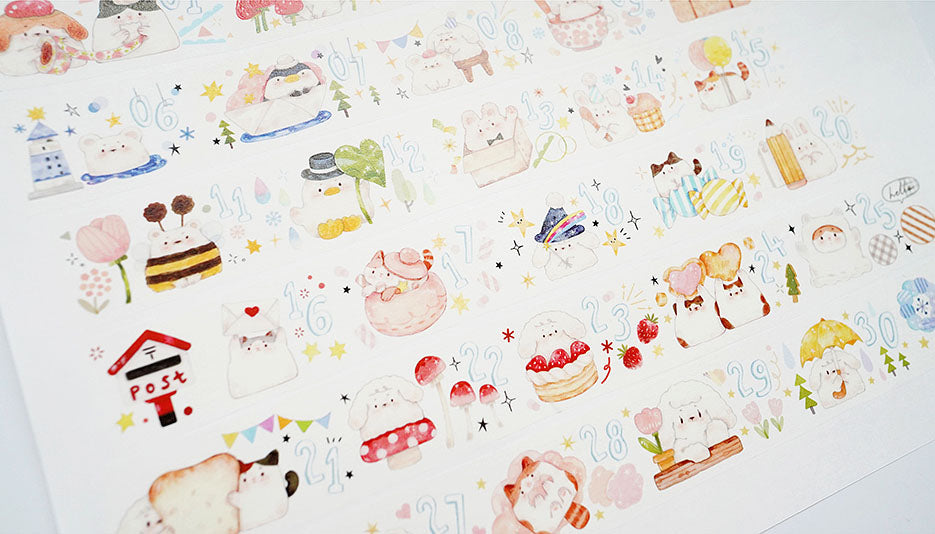 Tang Yuan Masking Tape: Tuan Tuan Date