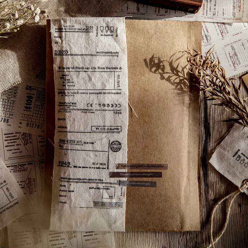 Vintage Tickets Wood Handle Stamps