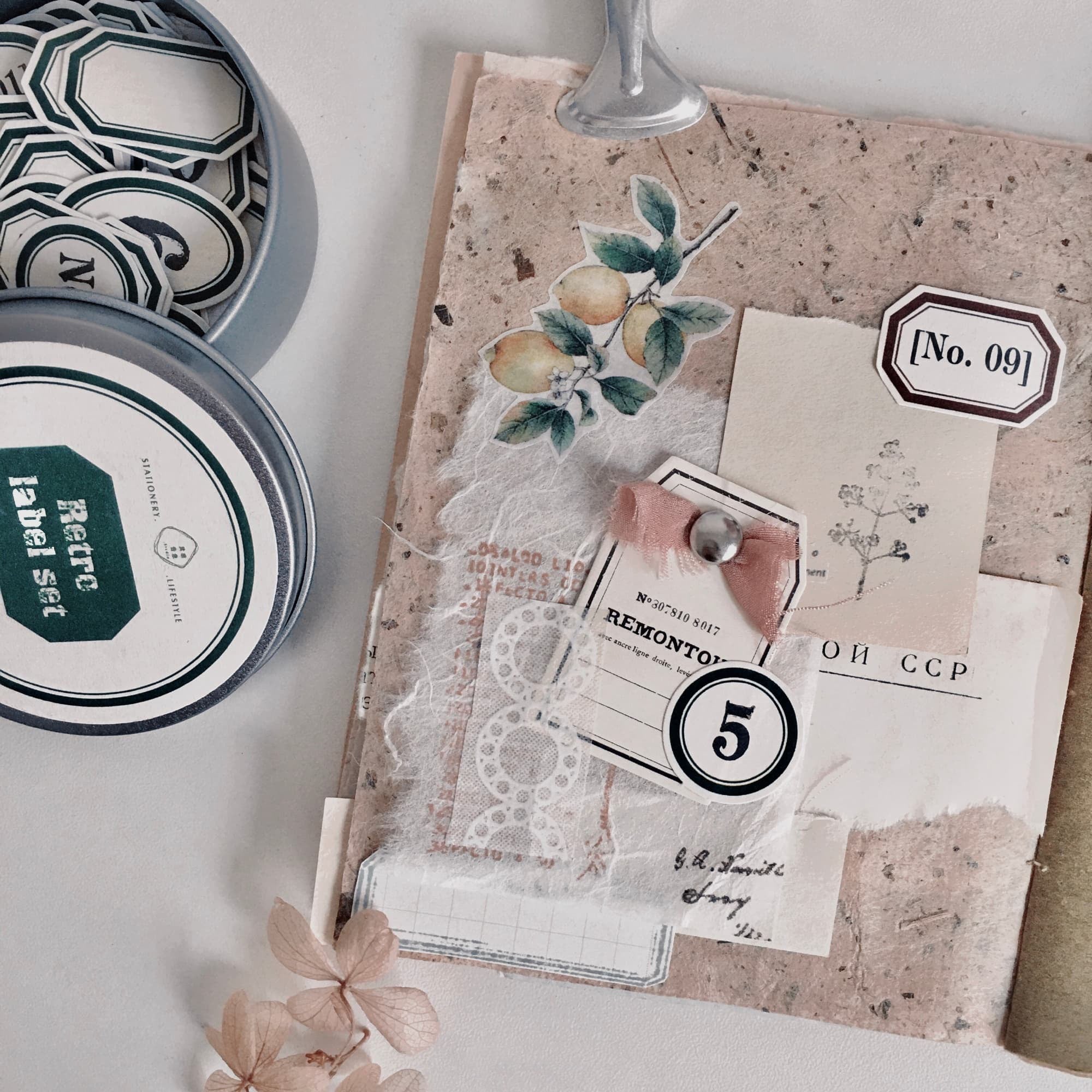 Vintage Flower Specimen Washi Tape