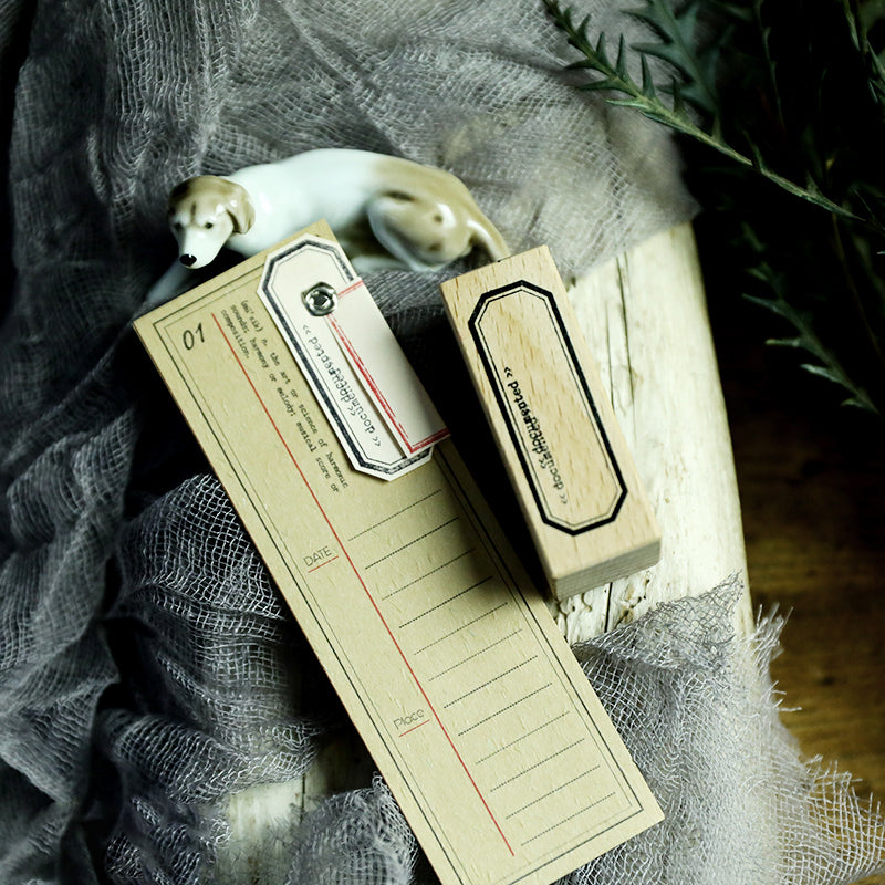 Cheeserabbit Studio: Analog Documentation Wooden Stamps
