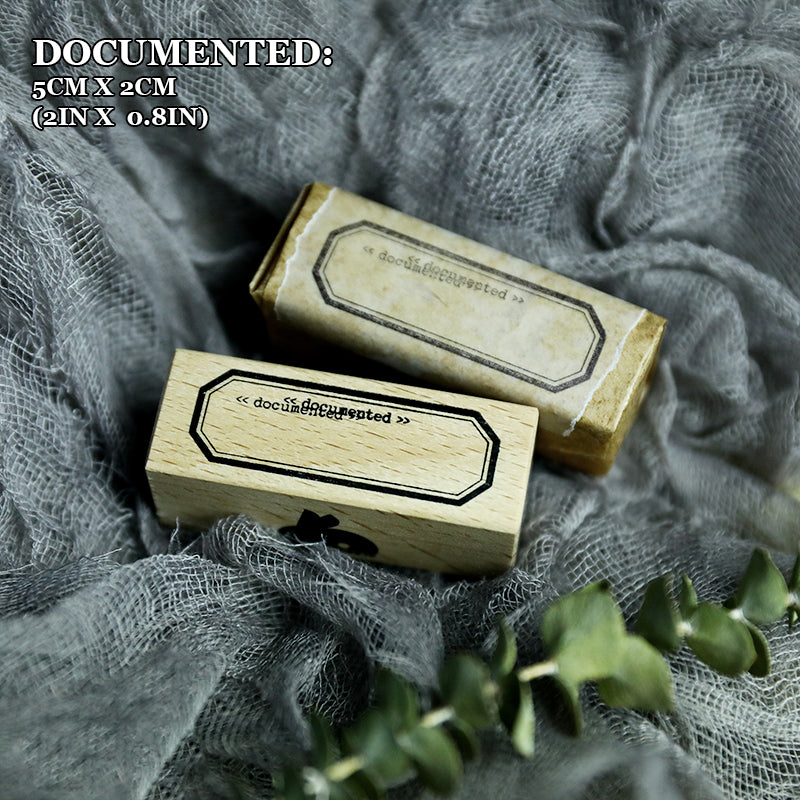 Cheeserabbit Studio: Analog Documentation Wooden Stamps
