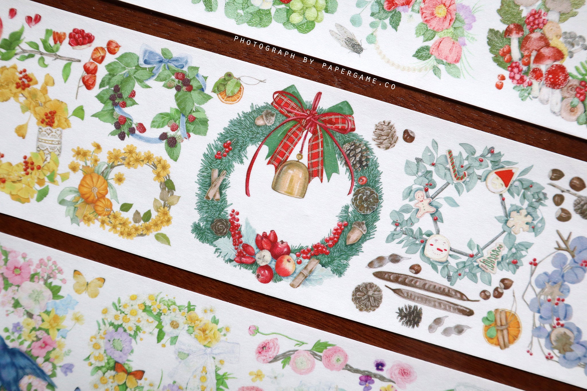 Warm Studio Masking Tape: Seasonal Wreaths
