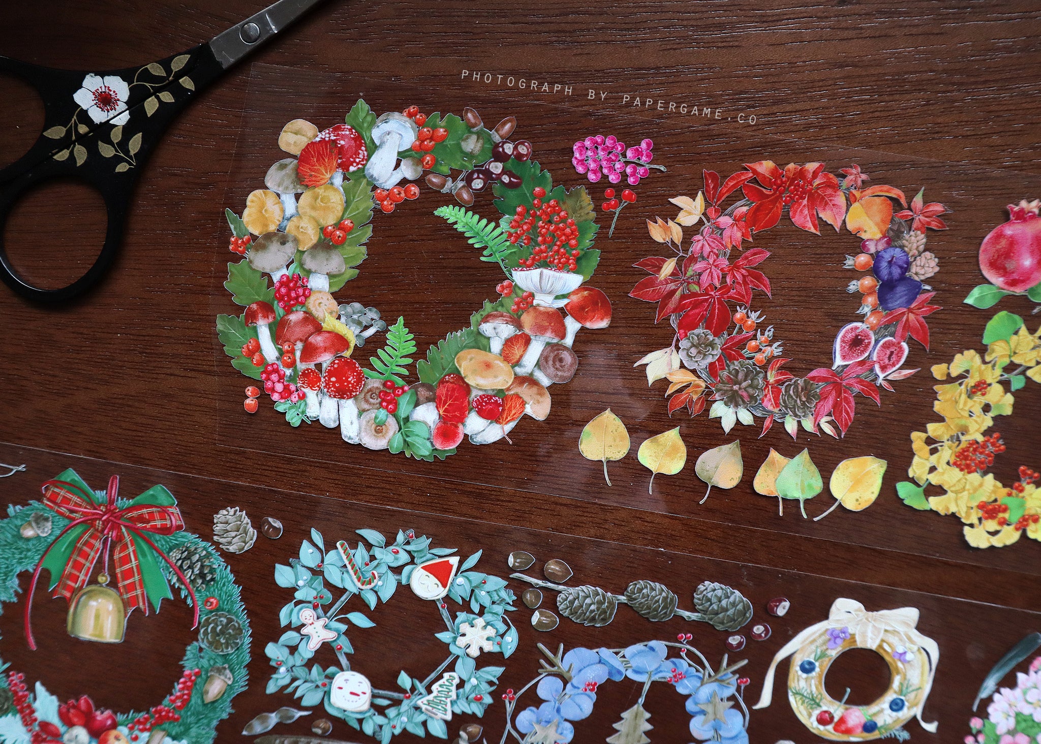Warm Studio Masking Tape: Seasonal Wreaths