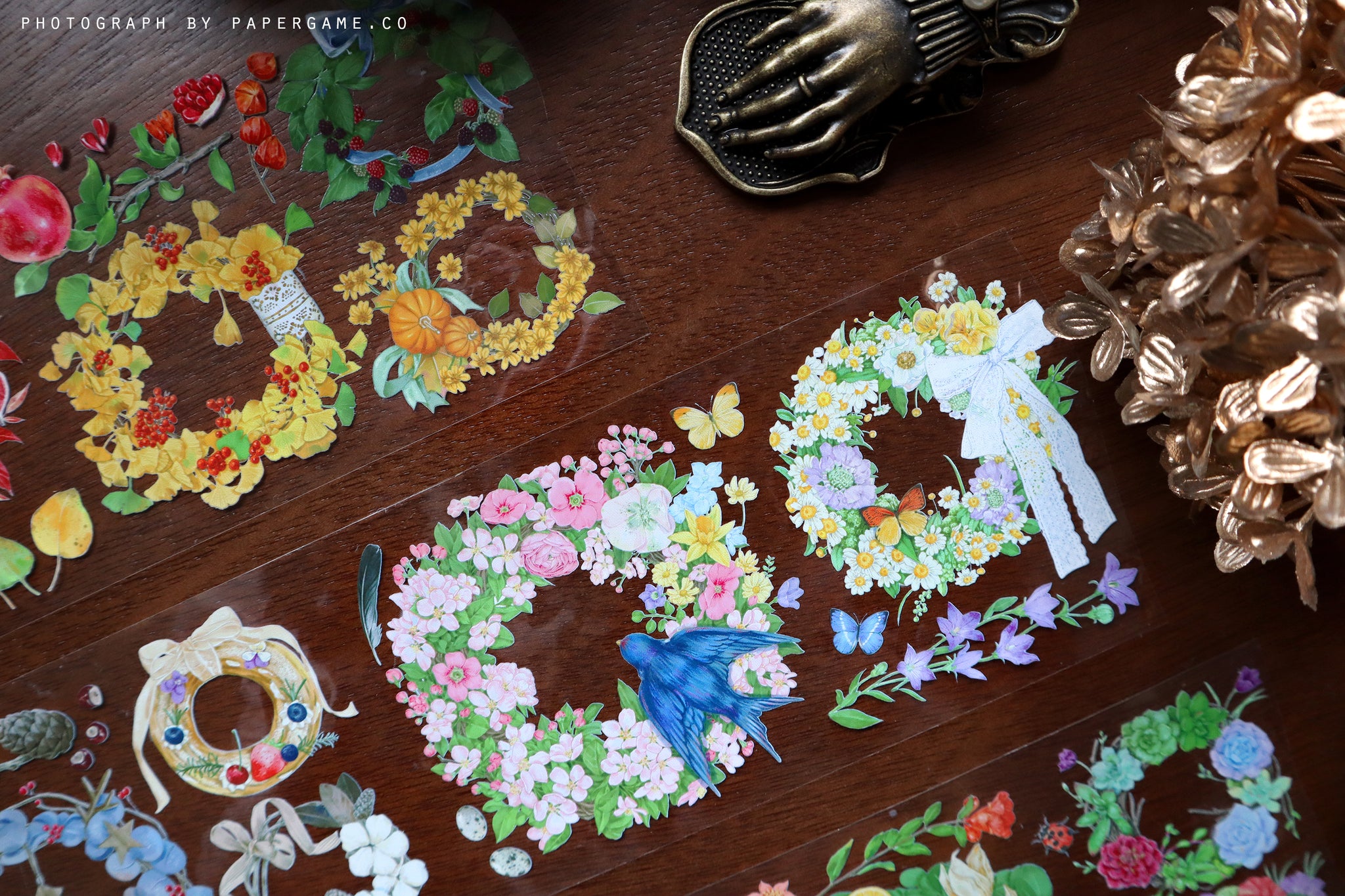 Warm Studio Masking Tape: Seasonal Wreaths