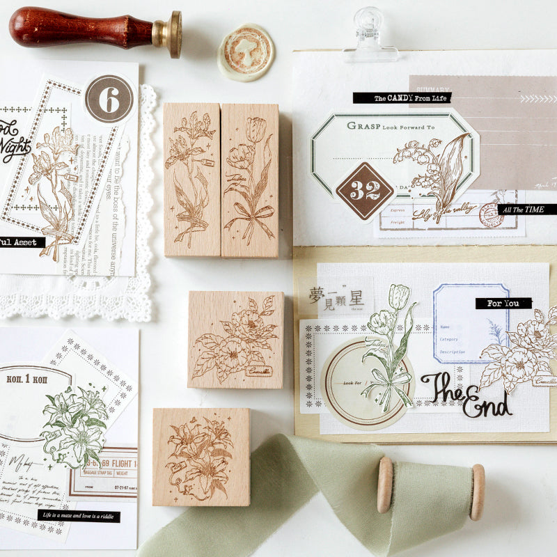 Wild Flowers Series Rubber Stamps