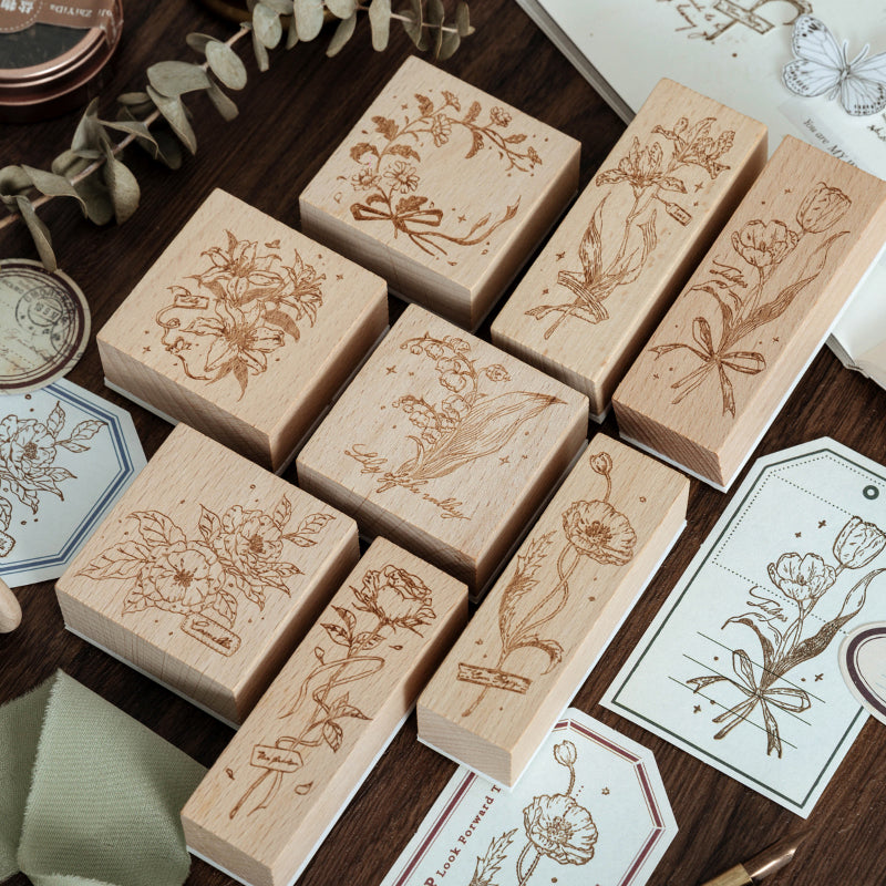 Wild Flowers Series Rubber Stamps
