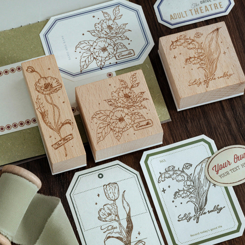 Wild Flowers Series Rubber Stamps