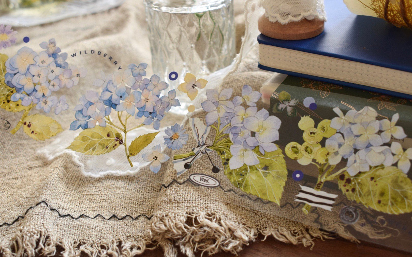 Wildberry Lab Masking Tape: Berries and Hydrangea