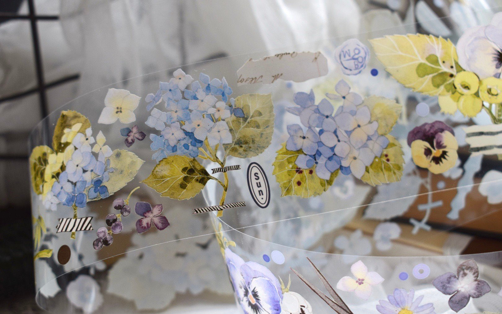 Wildberry Lab Masking Tape: Berries and Hydrangea