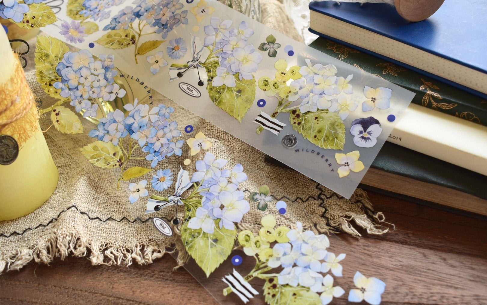 Wildberry Lab Masking Tape: Berries and Hydrangea