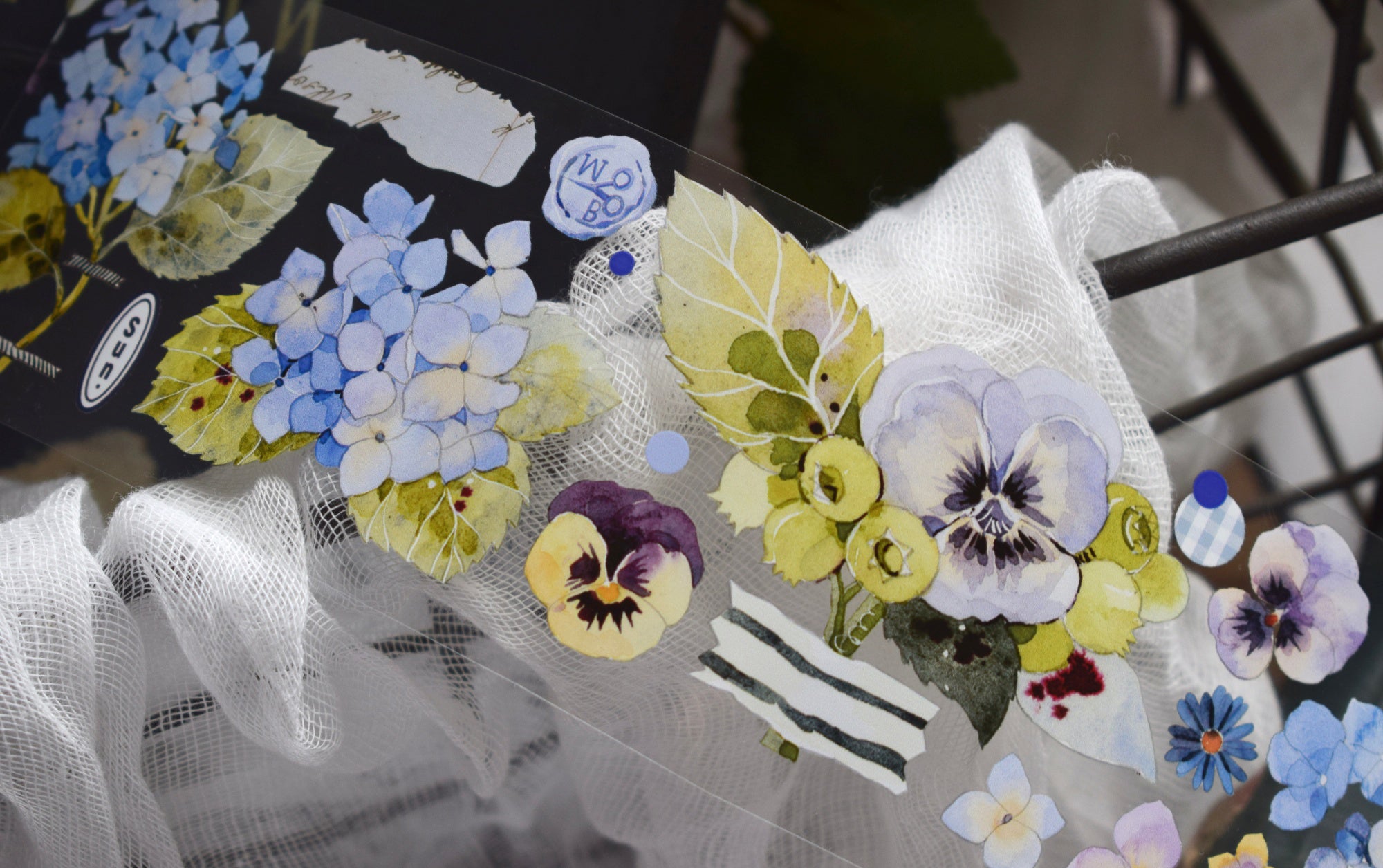 Wildberry Lab Masking Tape: Berries and Hydrangea
