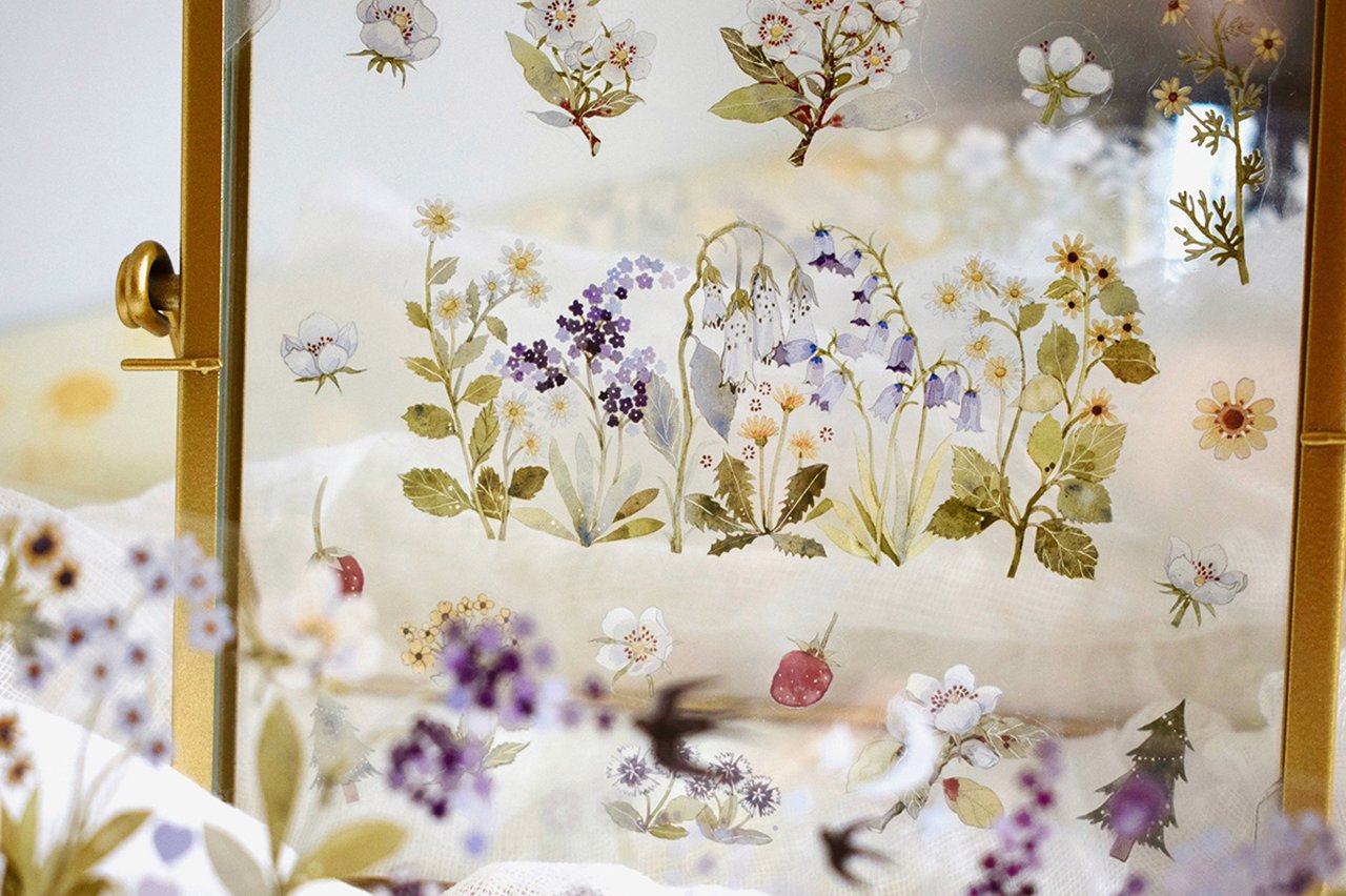 Wildberry Lab Clear Tape: Garden