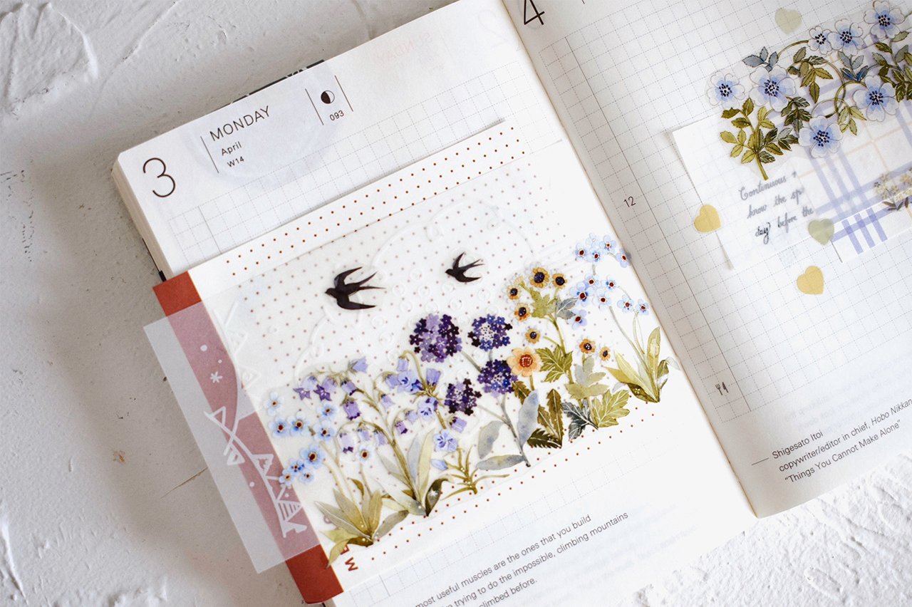 Wildberry Lab Clear Tape: Garden