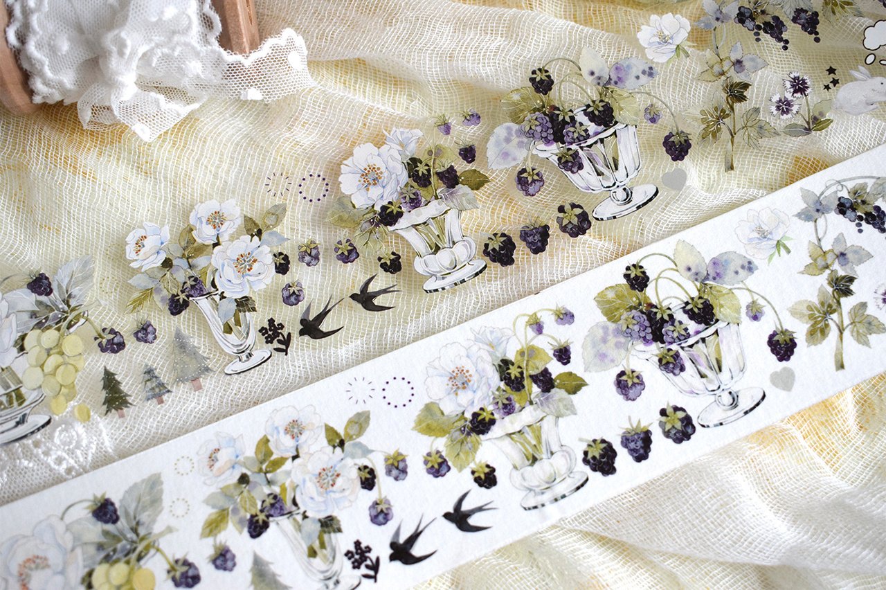 Wildberry Lab Clear Tape: Garden
