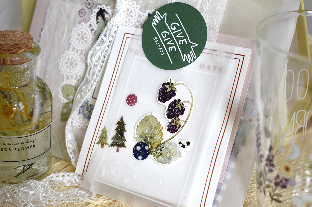 Wildberry Lab Clear Tape: Garden