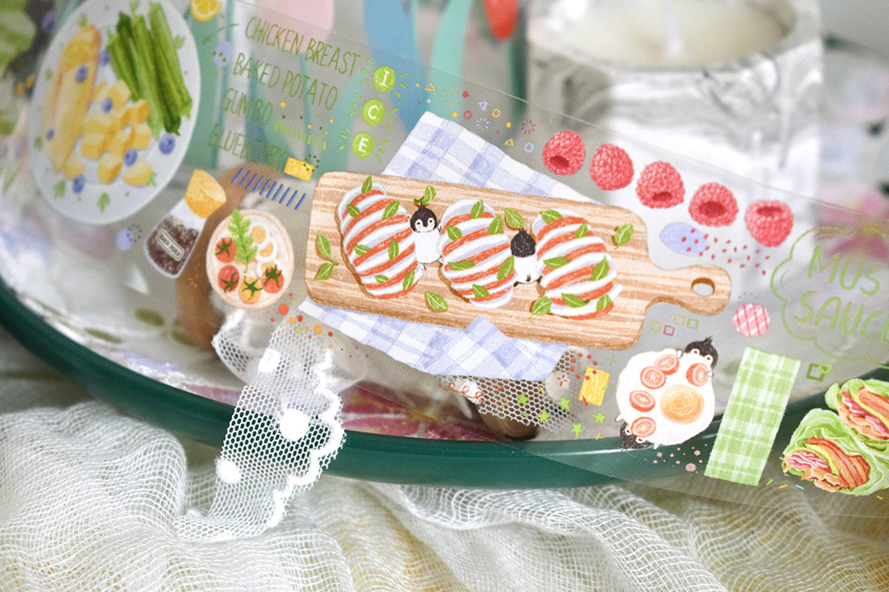 Wildberry Lab Clear Tape: Penguin Menu