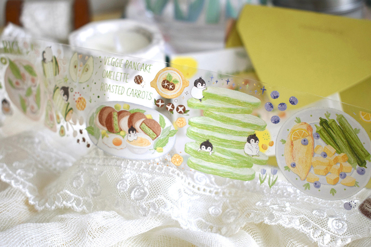 Wildberry Lab Clear Tape: Penguin Menu