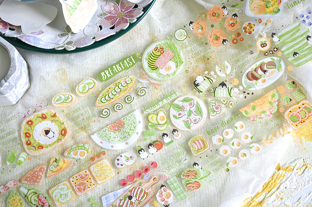 Wildberry Lab Clear Tape: Penguin Menu