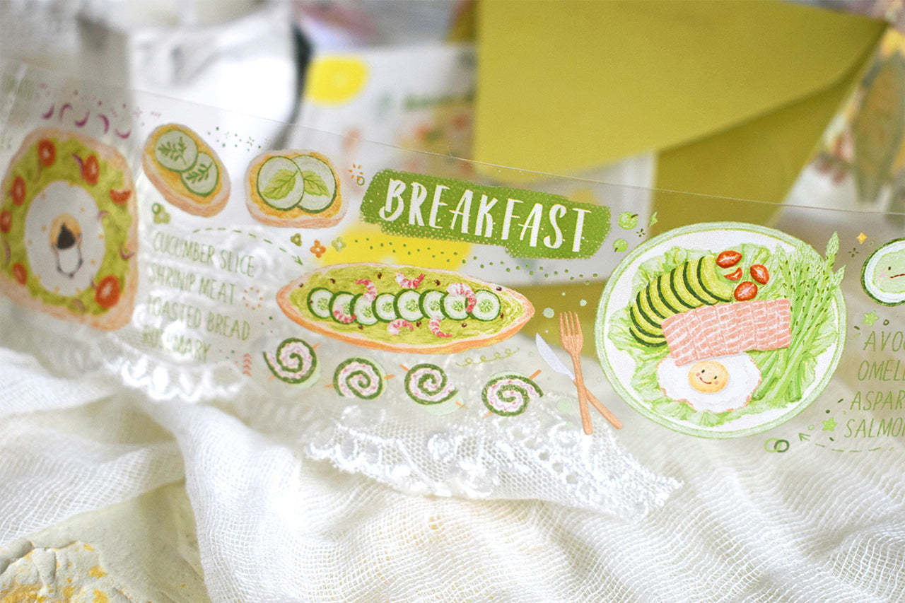 Wildberry Lab Clear Tape: Penguin Menu