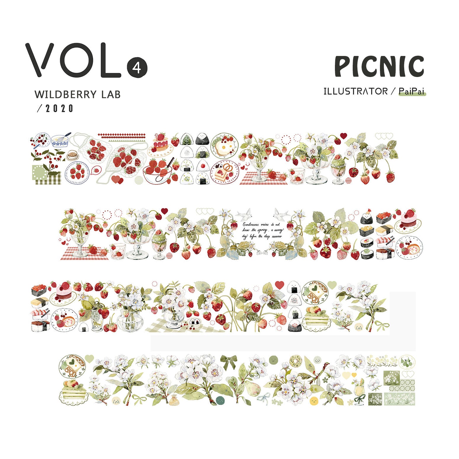 Wildberry Lab Tape Sample: 2020 Designs