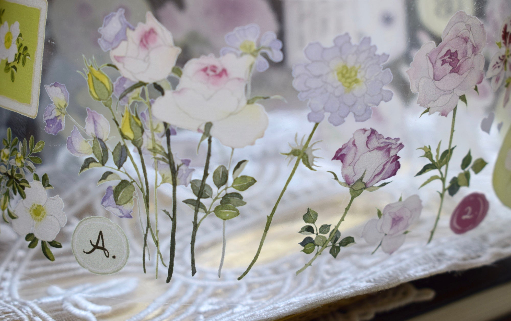 Wildberry Lab Masking Tape: Rose Garden