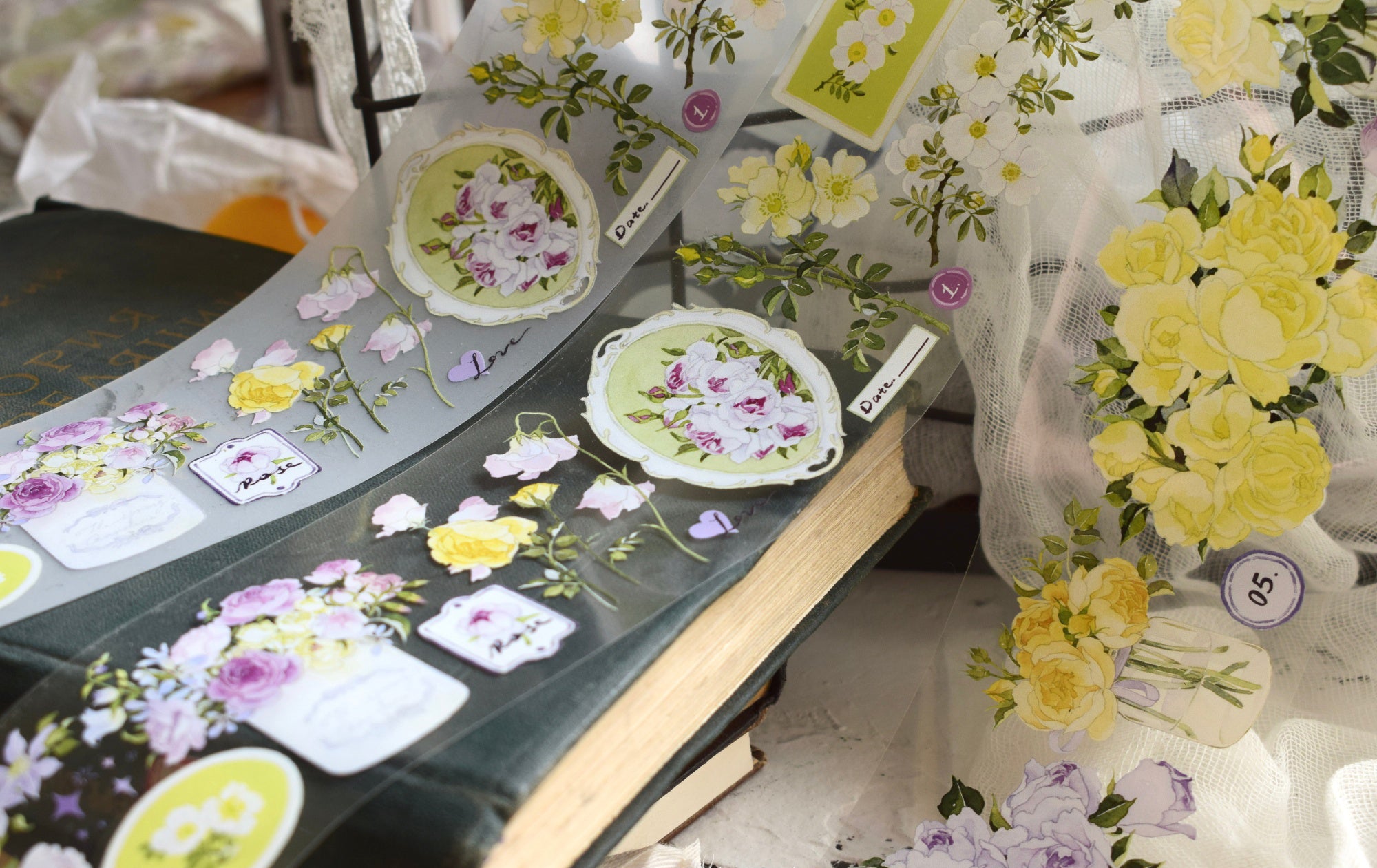 Wildberry Lab Masking Tape: Rose Garden