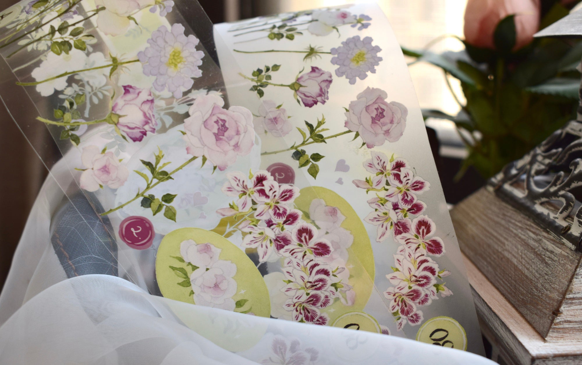 Wildberry Lab Masking Tape: Rose Garden