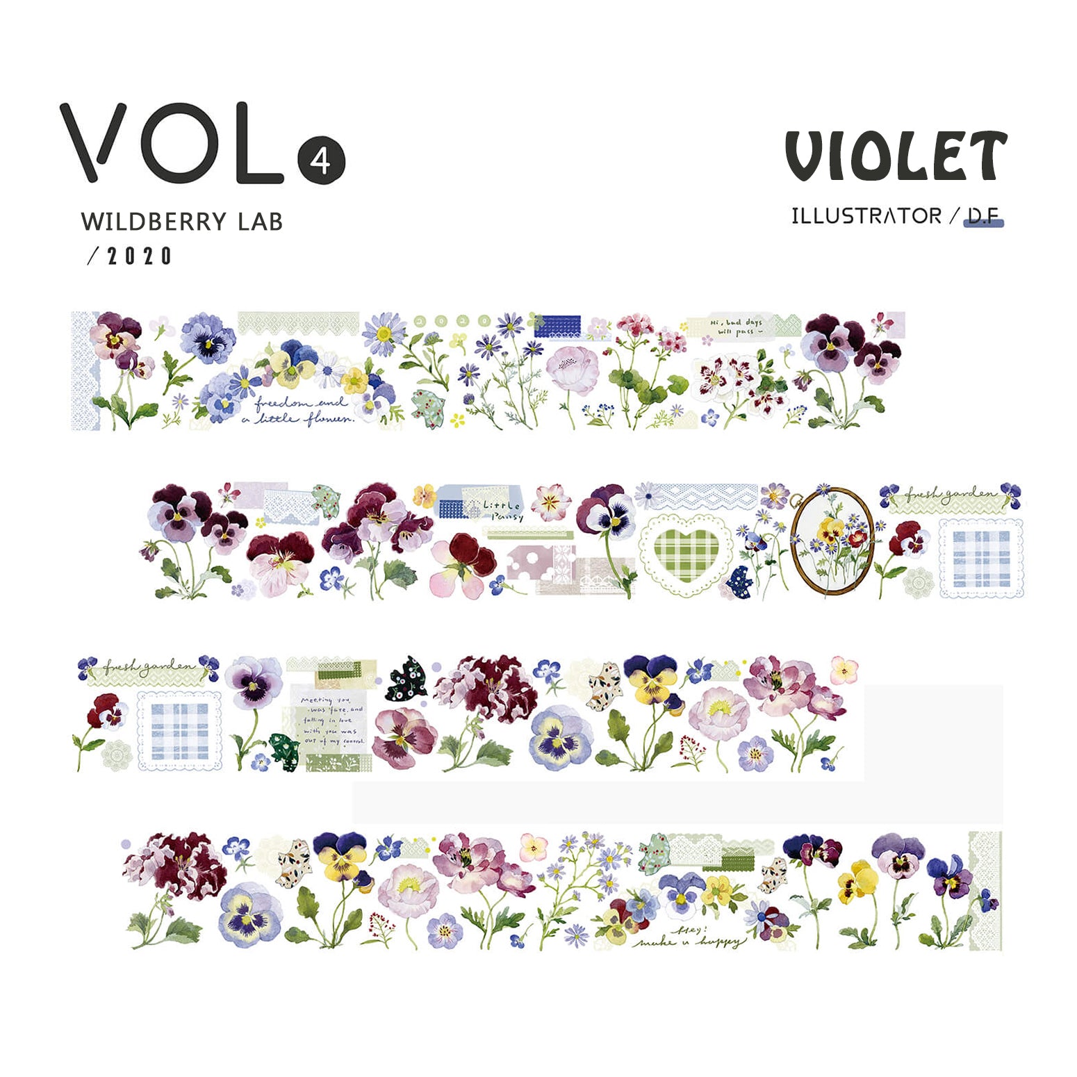 Wildberry Lab Tape Sample: 2020 Designs