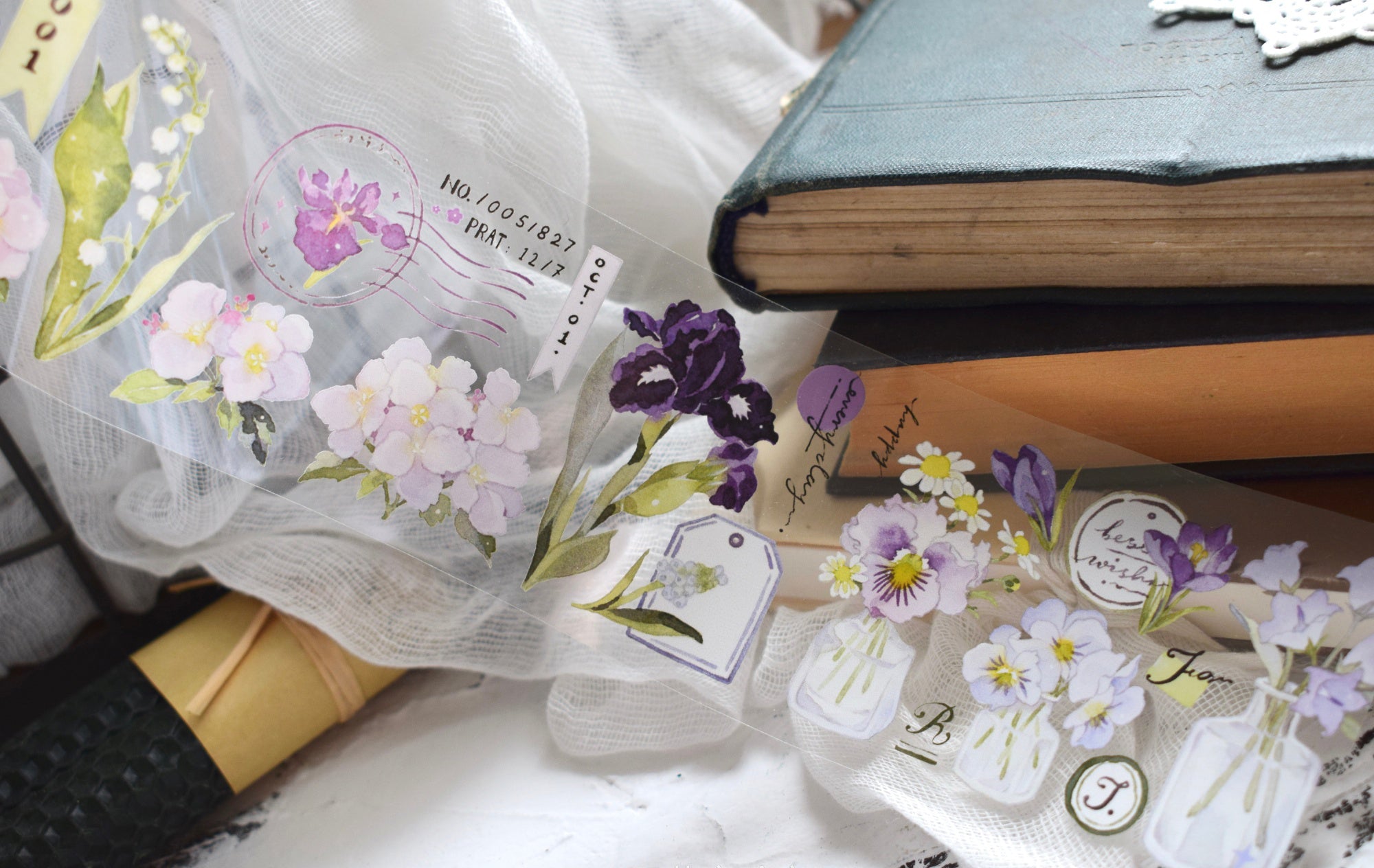 Wildberry Lab Masking Tape: Windswept Letter
