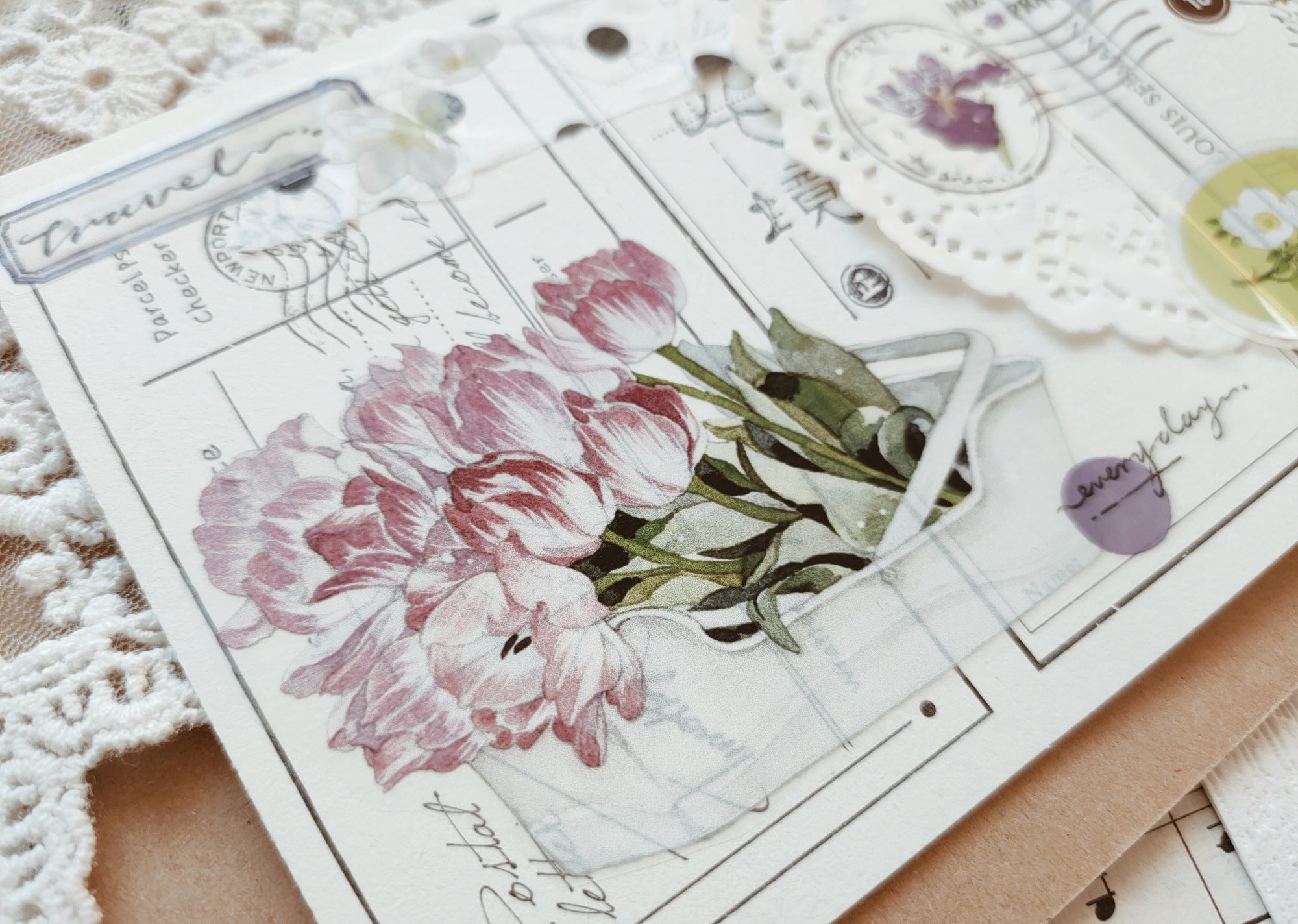 Wildberry Lab Masking Tape: Windswept Letter