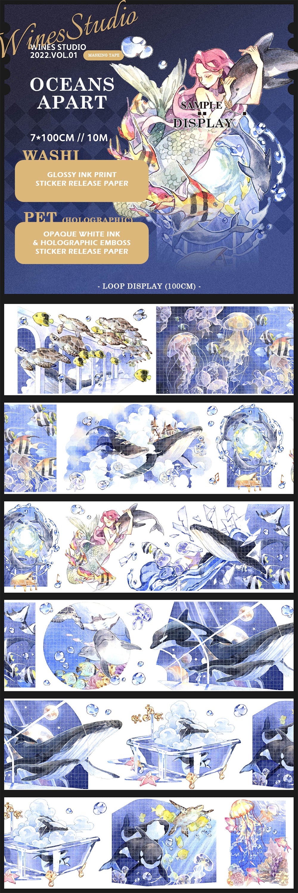 Wines Studio Masking Tape: Oceans Apart