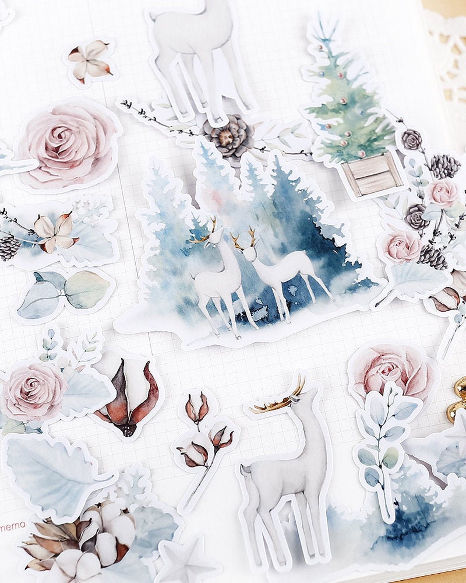 Winter Forest Stickers Pack